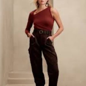 NWT Banana Republic one shoulder rayon top
